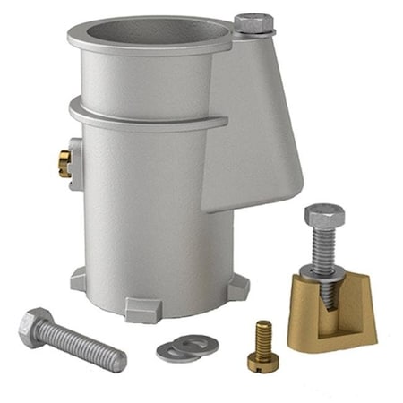 Perma-Cast Perma-Cast PS-4019-C 4 In. Deck Anchor Aluminum PS4019C